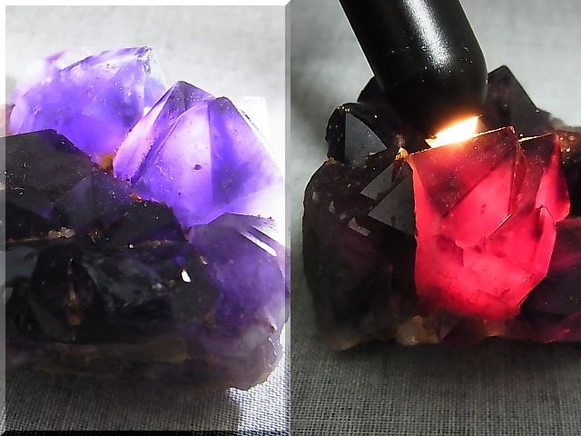 画像: コンゴ産カラーシフト/ディープカラーアメジストクラスター 141.4g