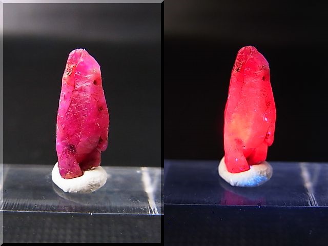 画像: ベトナムLuc Yen産ルビー結晶原石（犬牙型） 4.0カラット
