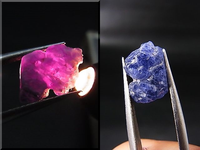 画像: ベトナムLuc Yen産コバルトスピネル結晶原石（蛍光/カラーチェンジ） 6.0カラット