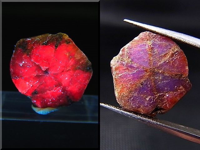 画像: ベトナムLuc Yen産トラピチェ結晶原石（パープルサファイア） 7.9カラット