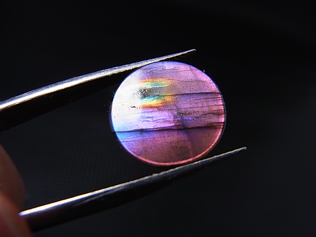 画像: レアカラー：ピンク/パープルシラーラブラドライト研磨タンブル 1.2g