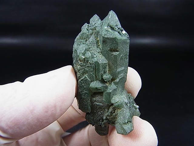 画像1: インド・マニハール産クリア水晶（カテドラル/インターフェレンス/ＤＴ/クローライト入り） 19.3g