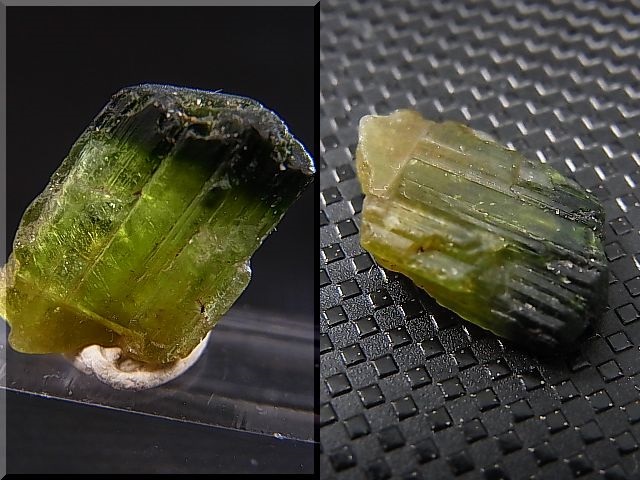 画像: ベトナムMinh Tien産グリーントルマリン（バイカラー）結晶原石 6.0カラット