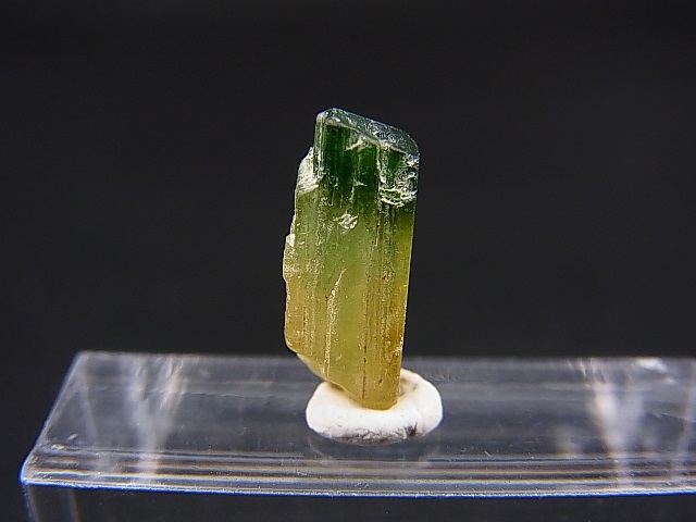 画像: ベトナムMinh Tien産グリーントルマリン（バイカラー）結晶原石 2.4カラット