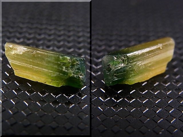 画像: ベトナムMinh Tien産グリーントルマリン（バイカラー）結晶原石 2.4カラット