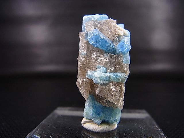 画像: ベトナム・タインホア産アクアマリン付きスモーキー水晶 9.4g