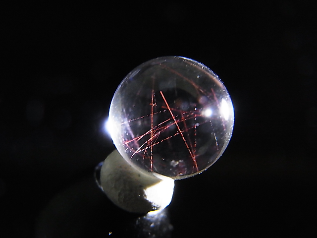 画像2: マダガスカル産ピンクエンジェルラダー水晶丸玉 10mm