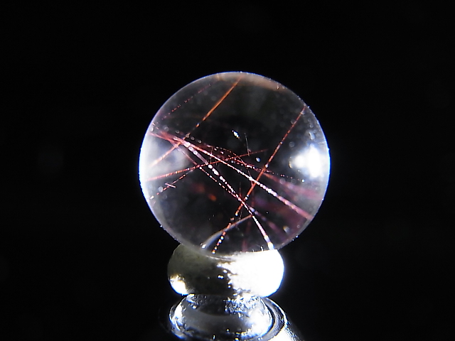 画像: マダガスカル産ピンクエンジェルラダー水晶丸玉 10mm