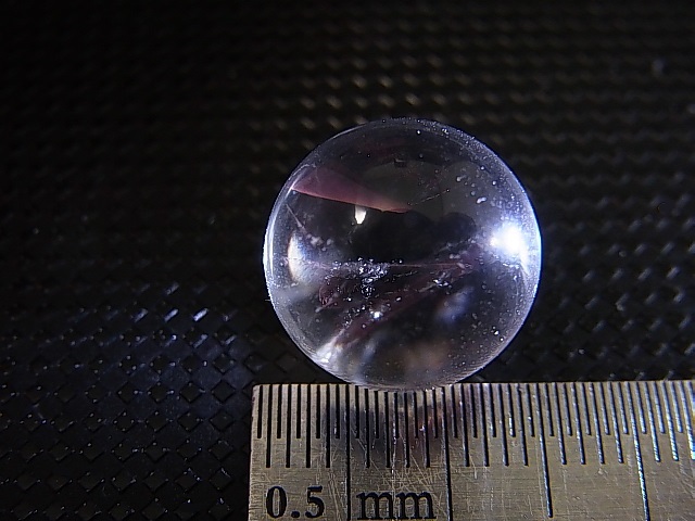 画像: マダガスカル産ピンクエンジェルラダー水晶丸玉 13.5mm