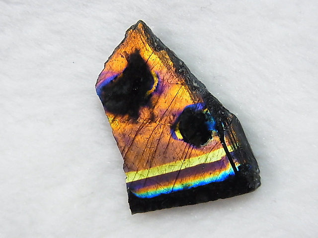 画像: フィンランド・ユレマー産スペクトロライト（パープルヴィオラミックス）研磨スライス 4.3g