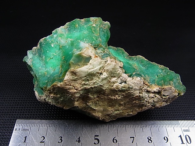 画像: ポーランド・シュクラリ鉱山産クリソプレーズ原石 153.3g