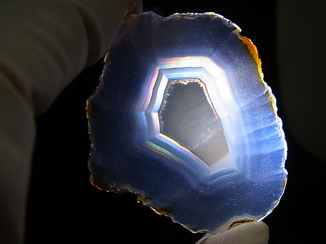 画像: ブラジル産イリスアゲートスライス 7.4g