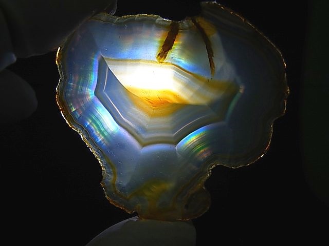 画像1: ブラジル産イリスアゲートスライス 6.0g