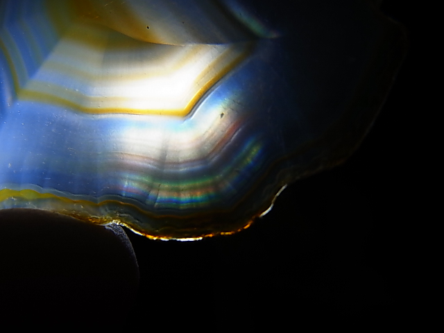 画像: ブラジル産イリスアゲートスライス 6.0g