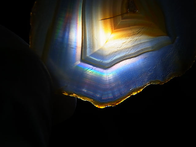 画像2: ブラジル産イリスアゲートスライス 7.6g