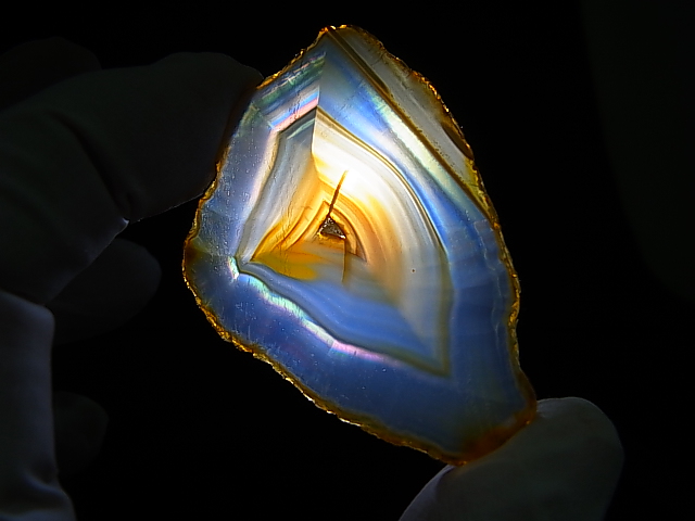 画像: ブラジル産イリスアゲートスライス 7.6g