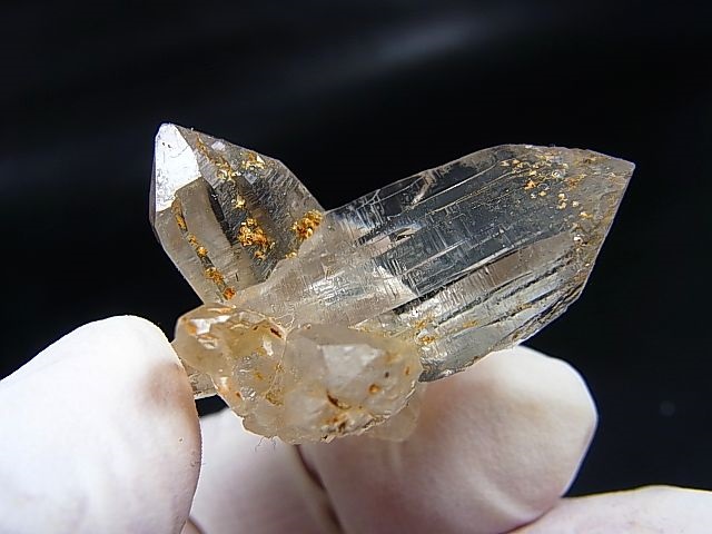 画像2: ガネーシュヒマール・ラパ産ウォータークリア水晶ポイント（貫入り/連晶） 17.1g