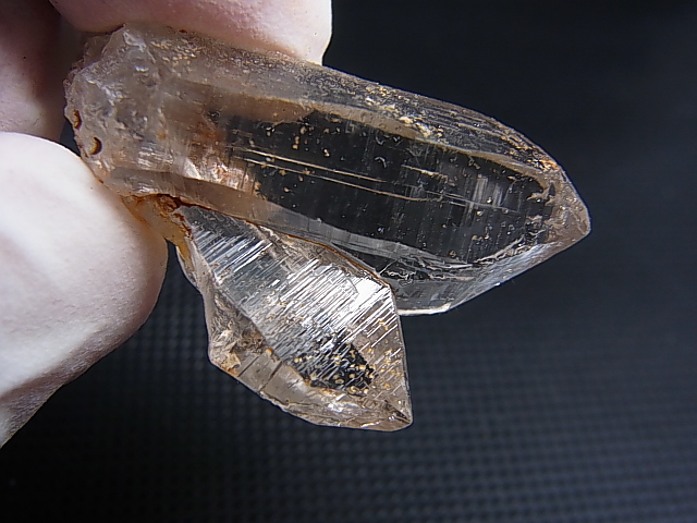 画像: ガネーシュヒマール・ラパ産ウォータークリア水晶ポイント（ツイン） 14.1g