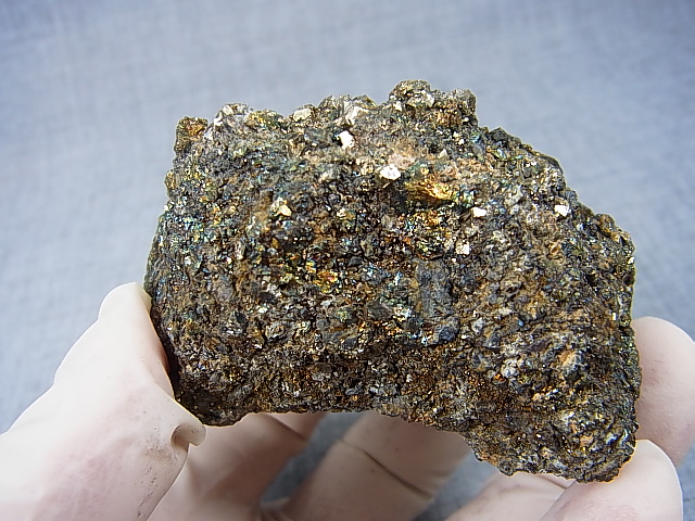 画像: 栃木県野州鉱山産キャルコパイライト原石 295.7g