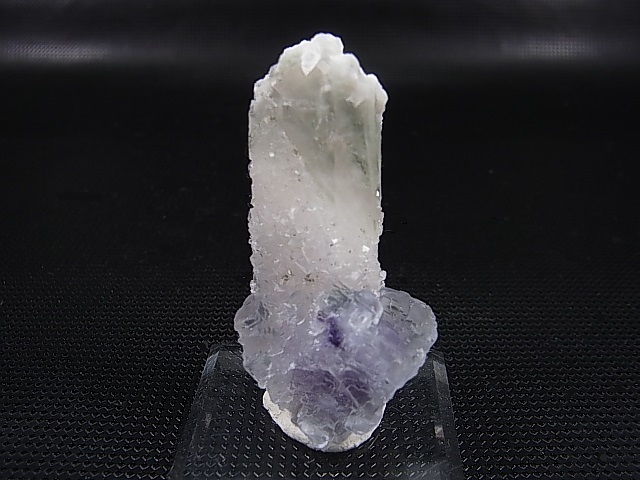 画像1: ヤオガンシャン産パープル＆カラーレスフローライト付き水晶原石 28.7g