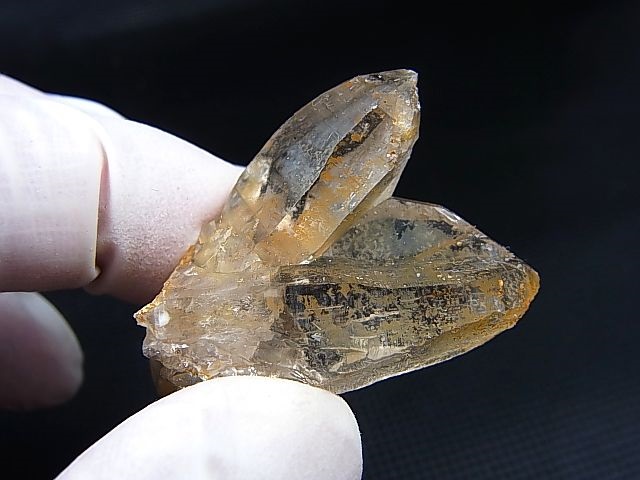 画像: ガネーシュヒマール・ラパ産ウォータークリア水晶ポイント（貫入り/連晶） 17.3g