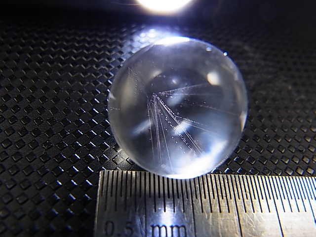 画像: マダガスカル産ピンクエンジェルラダー水晶丸玉 14.5mm