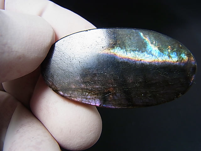 画像: レアカラー：ピンク/パープルシラーラブラドライト研磨タンブル 9.5g