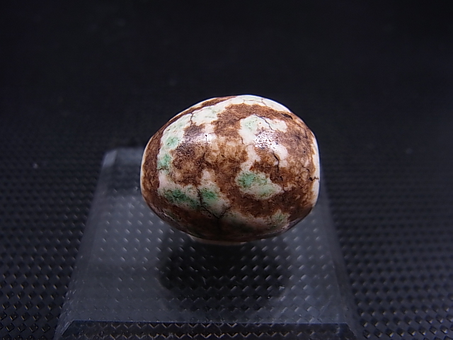 画像: ヴィンテージ：「雪域天珠：老緑色宝瓶」西蔵（チベット）天珠 直径約18.5×22mm