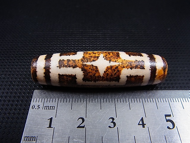 画像: 「平安十字佛」現代天珠 直径約13×48.5mm