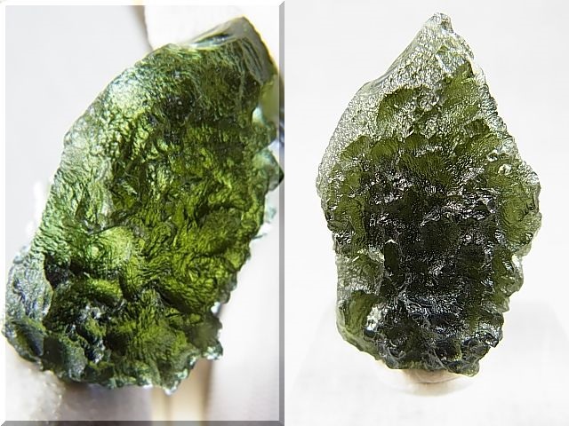 画像: ジュエリー品質：チェコ産モルダバイトSA原石（国内鑑別書付き） 9.1ｇ