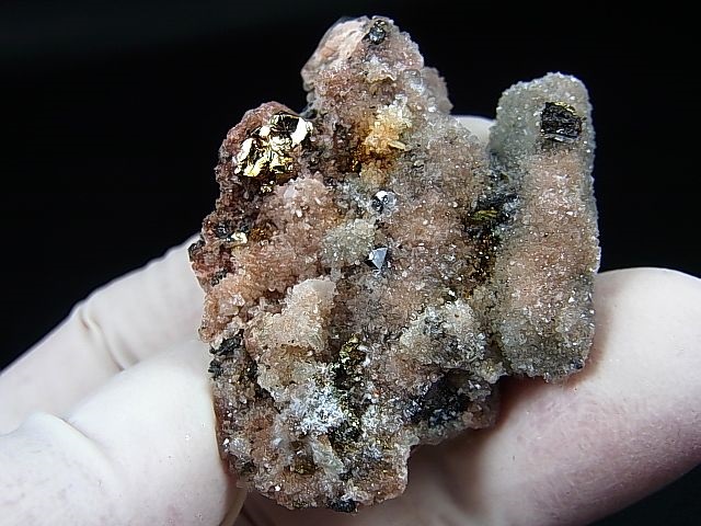 画像: スウェーデン・ラップランド産アパタイト/ヘマタイト付き水晶原石 22.0g