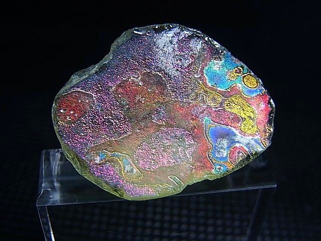 画像: アフガニスタン産スーパーイリデッセンス・ローマングラス（ピンクオレンジ） 2.3g