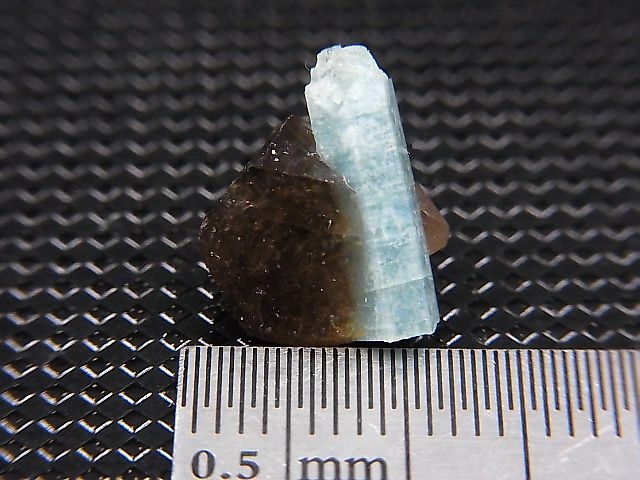 画像: ベトナム・タインホア産アクアマリン付きスモーキー水晶 1.0g