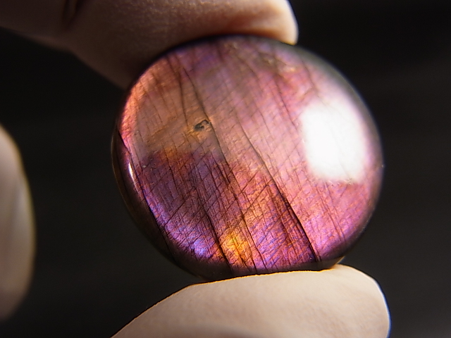 画像2: レアカラー：ピンク/パープルシラーラブラドライト研磨タンブル 5.5g