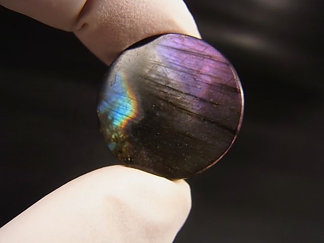 画像: レアカラー：ピンク/パープルシラーラブラドライト研磨タンブル 5.5g