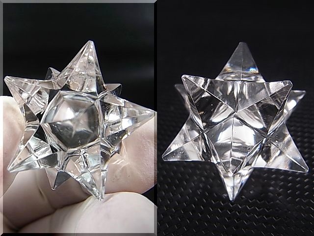 画像: ガネーシュヒマール・ティプリン産水晶使用マカバスター水晶（六芒星/五芒星十二面体） 11.4g