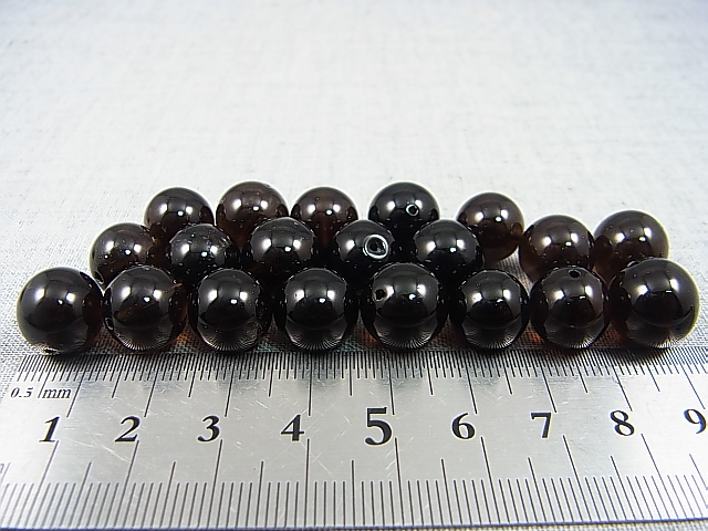 画像: オリジナル加工：フィンランド・リプシニエミ産モリオン（黒水晶/ケアンゴーム）・ビーズ 12.5mm平均