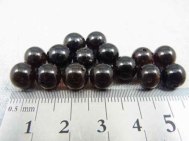 画像: オリジナル加工：フィンランド・リプシニエミ産モリオン（黒水晶/ケアンゴーム）・ビーズ 9.5mm平均