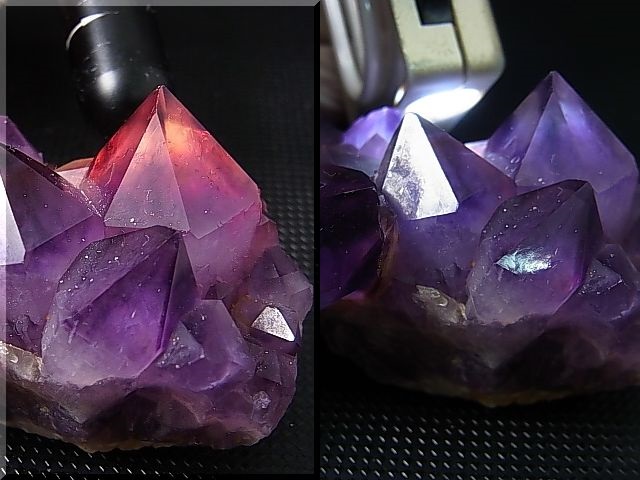 画像: コンゴ産カラーシフト/ディープカラーアメジストクラスター 120.2g