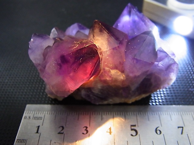 画像: コンゴ産カラーシフト/ディープカラーアメジストクラスター 120.2g