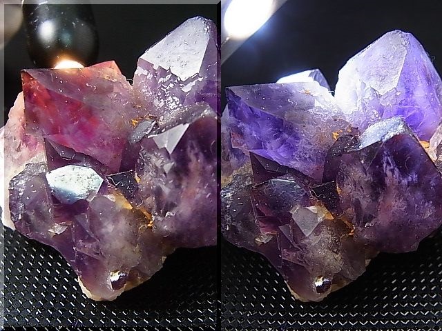 画像: コンゴ産カラーシフト/ディープカラーアメジストクラスター 90.1g