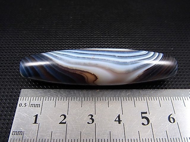 画像: ボツワナ産ピクチャーアゲート現代天珠 直径約14.5×61.5mm