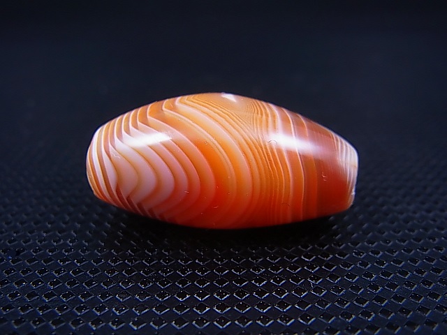 画像: ブラジル産カーネリアンアゲート現代天珠 直径約14.5×27mm