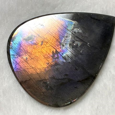 画像2: レアカラー：ピンク/パープル/オレンジシラーラブラドライト研磨タンブル 32.5g