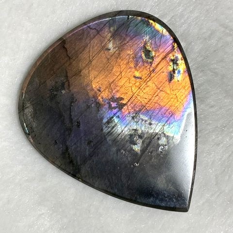 画像: レアカラー：ピンク/パープル/オレンジシラーラブラドライト研磨タンブル 32.5g