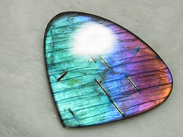 画像: レアカラー：ピンク/パープル/ブルーシラーラブラドライト研磨タンブル 13.6g