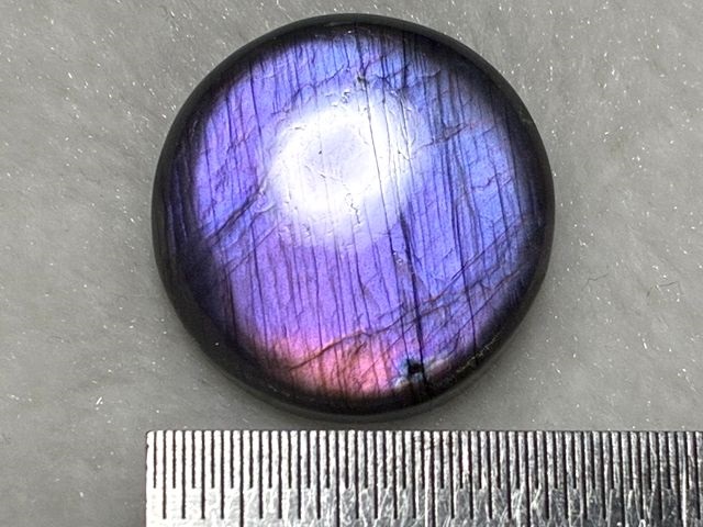 画像: レアカラー：ピンク/パープルシラーラブラドライト研磨タンブル 5.9g