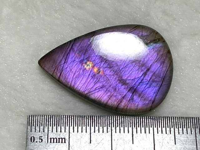 画像: レアカラー：ピンク/パープルシラーラブラドライト研磨タンブル 6.5g