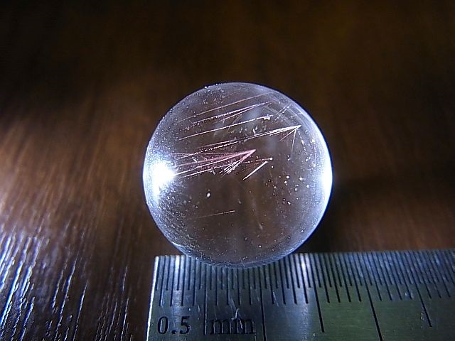 画像: マダガスカル産ピンクエンジェルラダー水晶丸玉 16mm