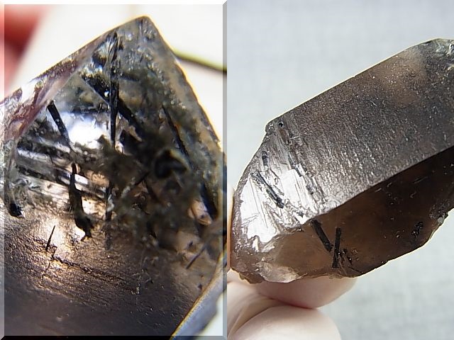画像2: マラウイ・ムランジェ産クリアスモーキー水晶（エジリン入り） 34.0g
